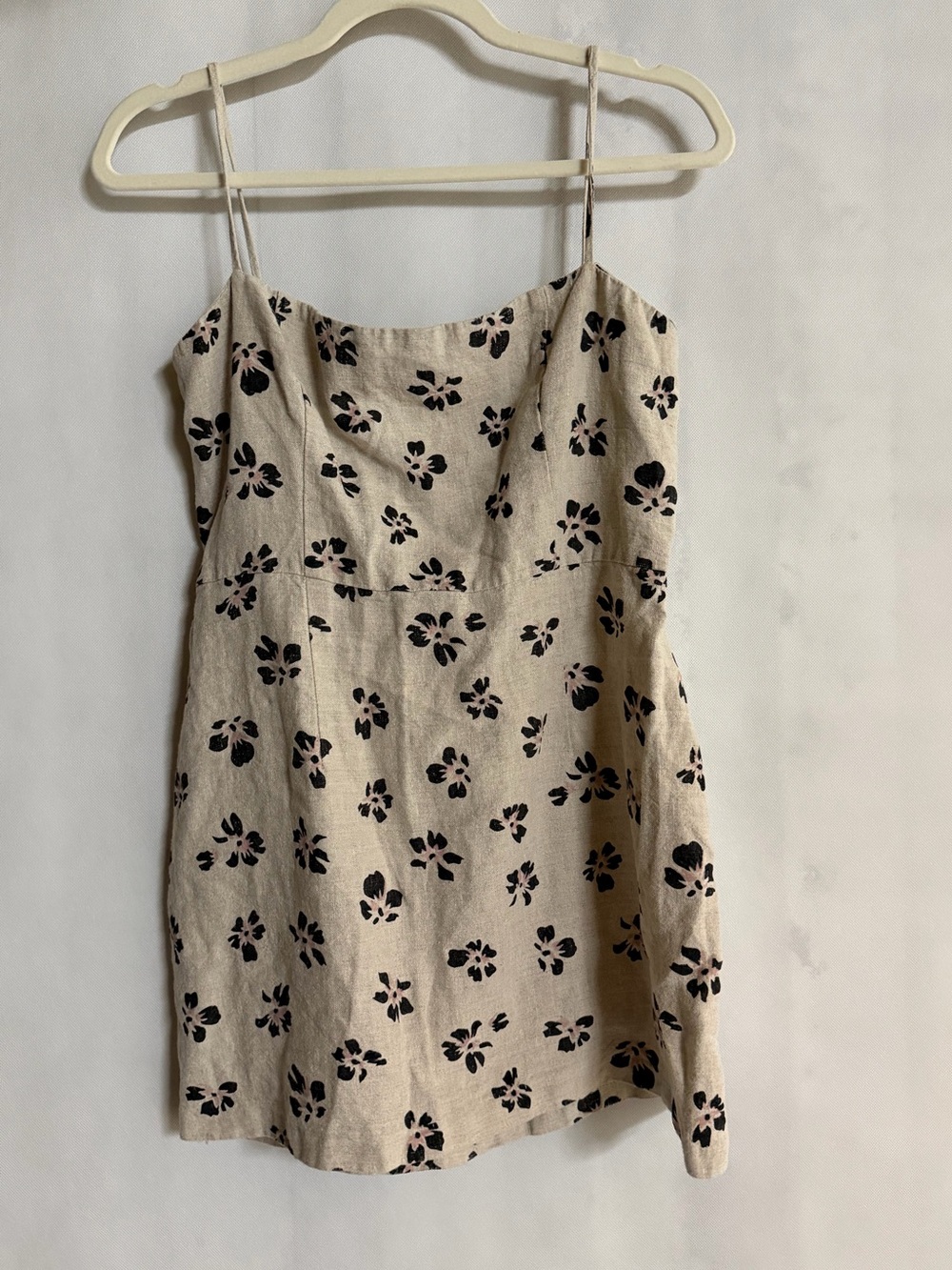 BEC + BRIDGE Floral 100% Linen Mini Dress Size US 8